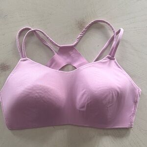 Women's Serra Light Pink Strappy Sports Bra size Large